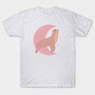 Sea Lion Crescent - Rose T-Shirt